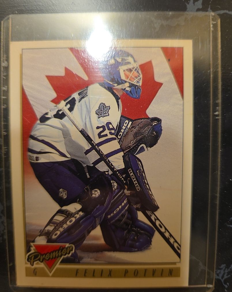 1993-94 Topps Premier #385 Felix Potvin — front