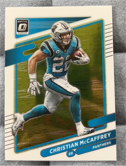 2021 Donruss Optic #160 Christian McCaffrey — front