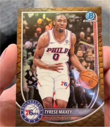 2025-26 Bowman Chrome #BCV-66 Tyrese Maxey — front