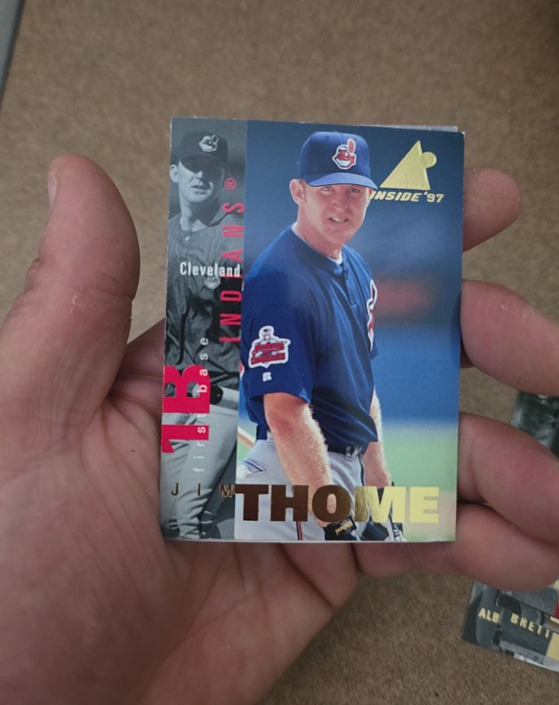 1997 Pinnacle Inside #72 Jim Thome — front