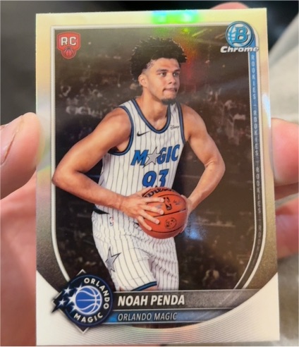 2025-26 Bowman Chrome #BCV-32 Noah Penda — front