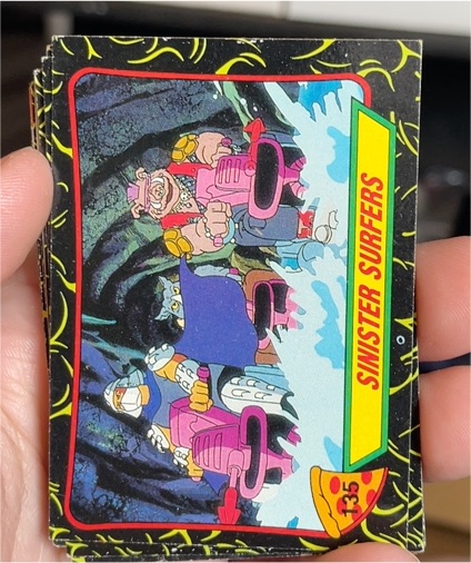 1989 Topps Teenage Mutant Ninja Turtles #135 Sinister Surfers — front