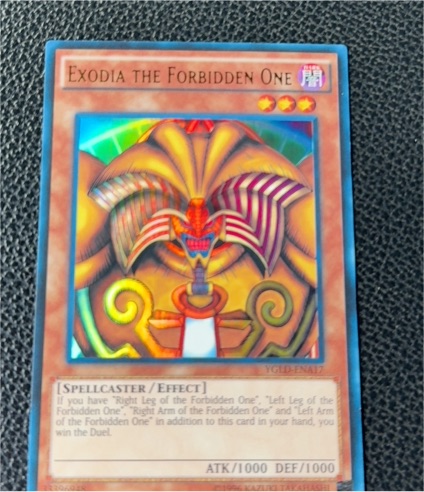2002 Yu-Gi-Oh! LOB-124 Exodia the Forbidden One — front