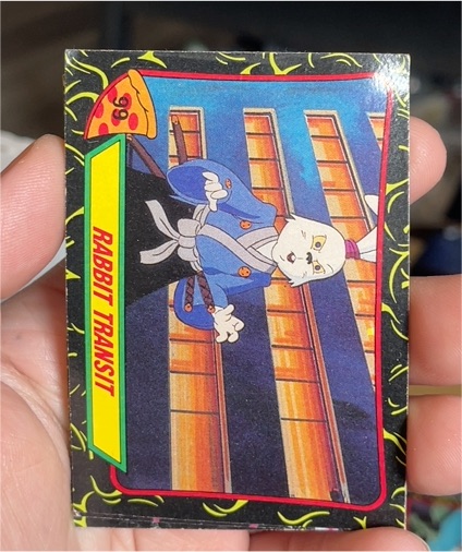 1989 Topps Teenage Mutant Ninja Turtles #99 Rabbit Transit — front