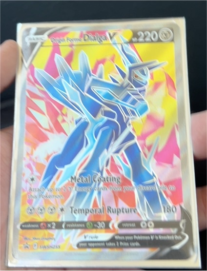 Pokémon Origin Forme Dialga V SWSH255 — front
