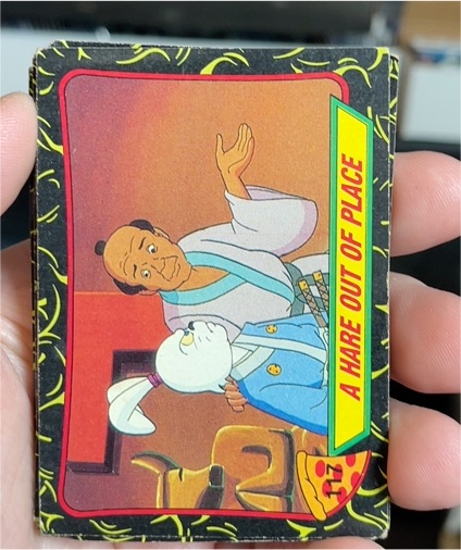 1989 Topps Teenage Mutant Ninja Turtles #117 A Hare Out of Place — front
