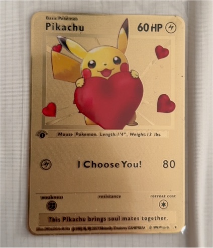 1999 Pokémon #1 Pikachu I Choose You! — front