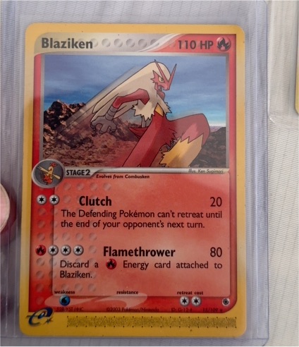 2003 Pokemon EX Ruby & Sapphire #15 Blaziken — front
