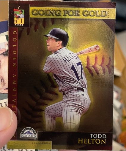 2000 Topps Going For Gold Golden Anniversary #GA43 Todd Helton — front