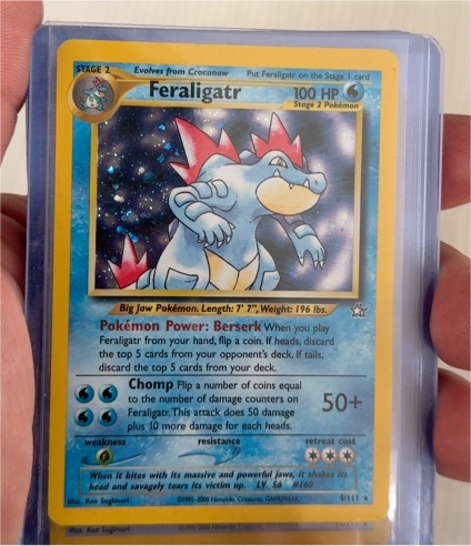 2000 Pokémon Neo Genesis #4 Feraligatr — front