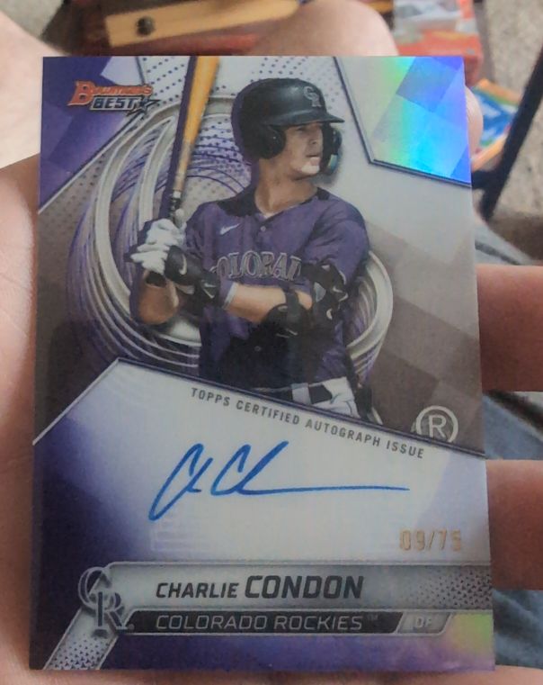 2025 Bowman's Best #B25-CC Charlie Condon — front