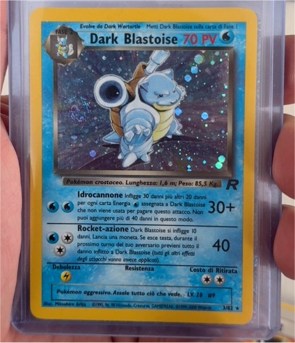 1999 Pokémon Team Rocket #3 Dark Blastoise — front