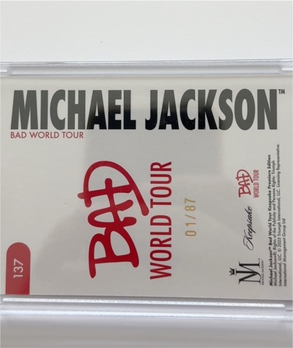 2025 Keepsake Michael Jackson Bad World Tour #137 — front