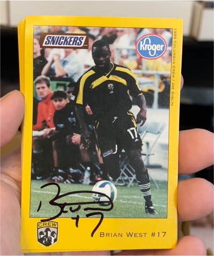 1999 Columbus Crew # Brian West #17 — front