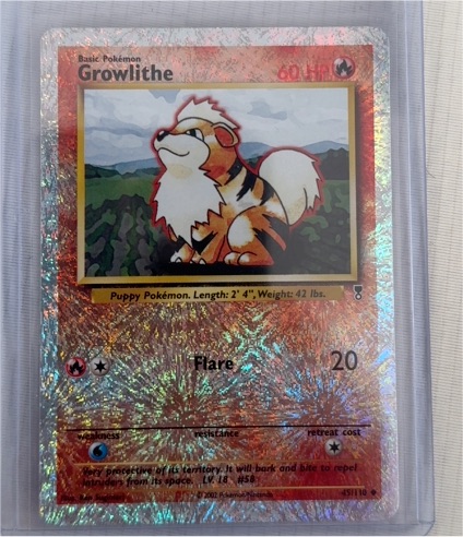 2002 Pokemon #45 Growlithe — front