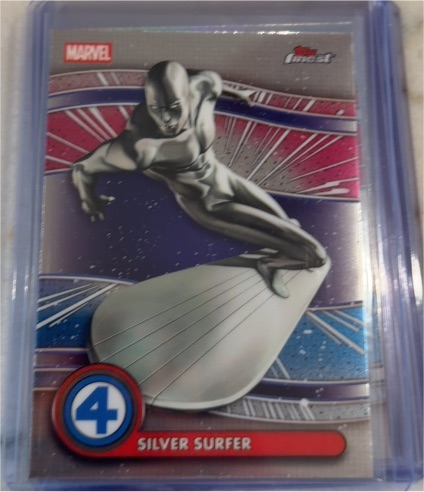 2026 Topps Finest Fantastic Four #77 Silver Surfer — front