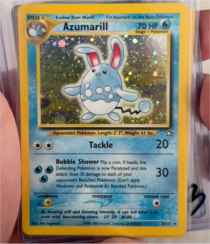 2000 Pokémon Neo Genesis #2 Azumarill — front