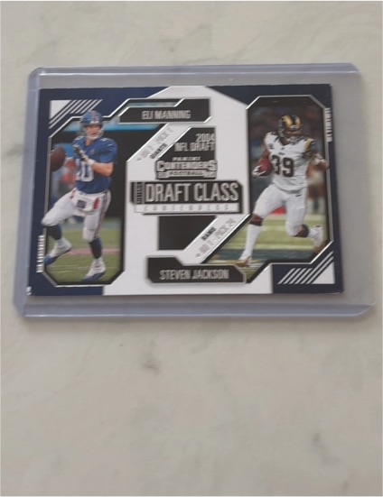 2024 Panini Contenders #21 Eli Manning / Steven Jackson Historic Draft Class — front