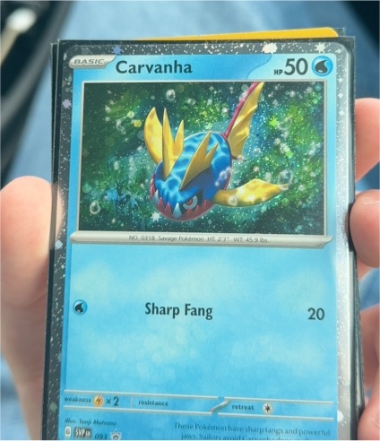 2024 Pokémon #093 Carvanha — front