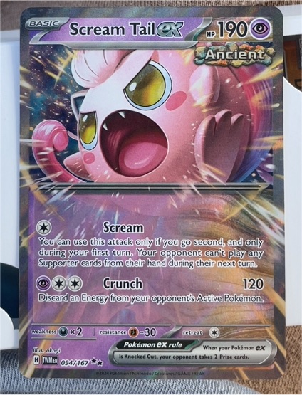 2024 Pokémon SV06: Twilight Masquerade #094/167 Scream Tail ex — front