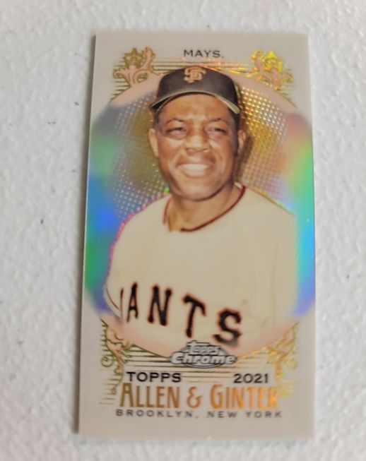 2021 Topps Allen & Ginter Chrome #96 Willie Mays — front