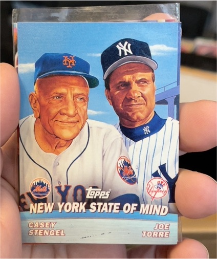 2000 Topps #TC10 New York State of Mind Casey Stengel & Joe Torre — front