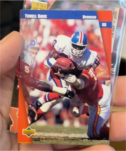 1997 Upper Deck Collector's Choice #118 Terrell Davis Denver Broncos — front