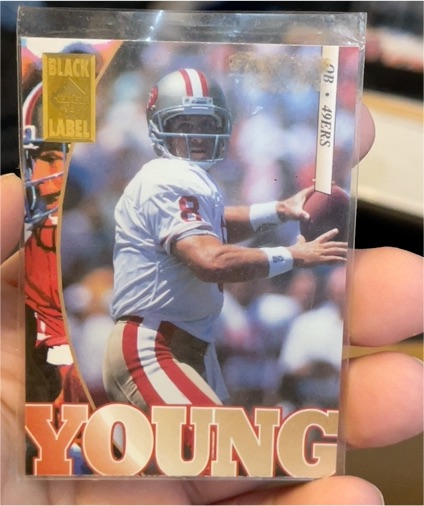 1995 Collector's Edge Black Label #181 Steve Young — front