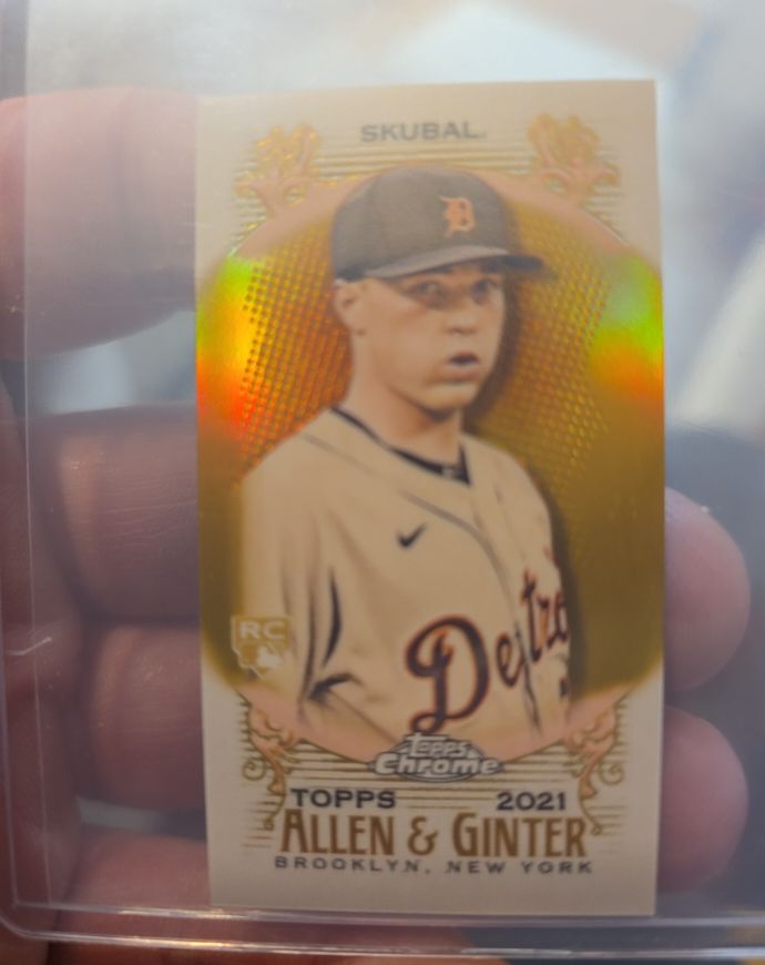 2021 Topps Allen & Ginter Chrome #245 Tarik Skubal — front