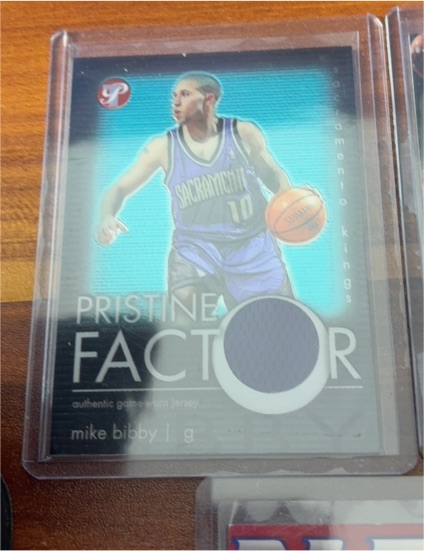 2003-04 Topps Pristine Factor Relics #PF-MB Mike Bibby — front