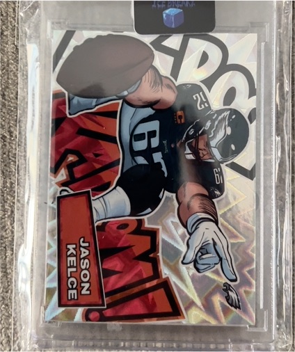 2025 Panini Absolute #22 Jason Kelce Kaboom! Horizontal — front