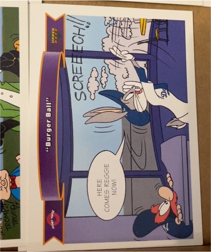 1991 Upper Deck Comic Ball 2 #108 "Burger Ball" Bugs Bunny Yosemite Sam — front
