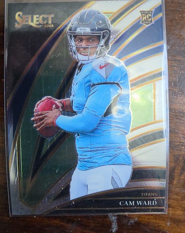 2025 Panini Select #226 Cam Ward Club Level Rookie Tennessee Titans — front