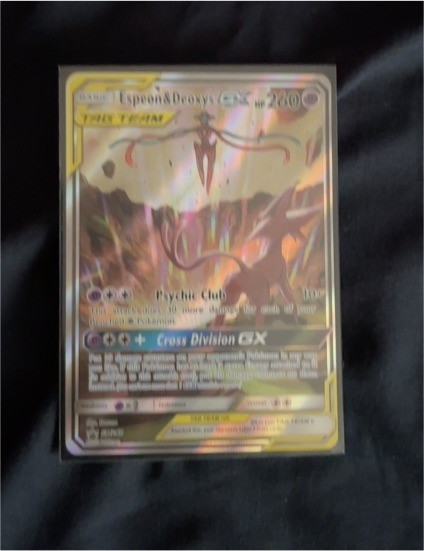 2020 Pokémon TCG Espeon & Deoxys GX SM240 Black Star Promo — front