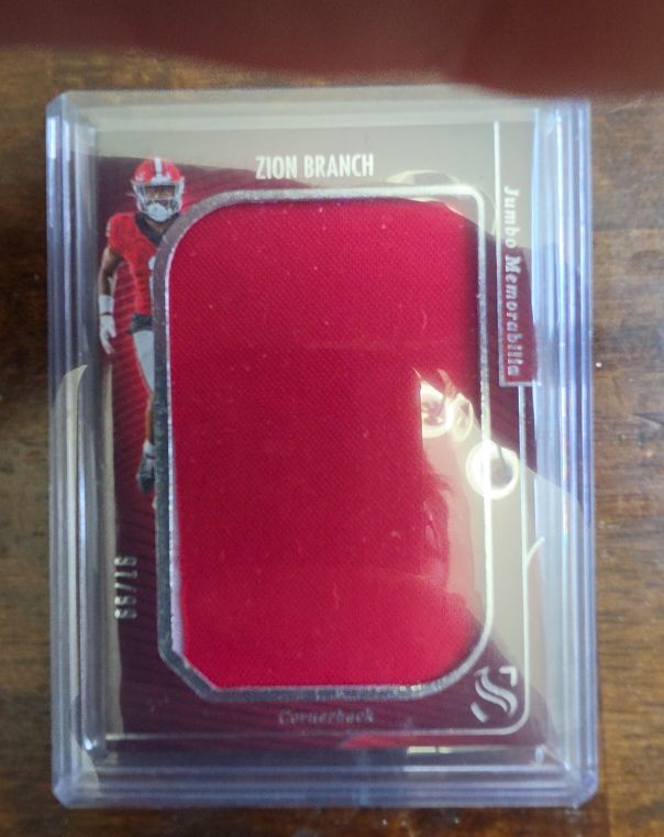 2025 Panini Silhouette Football Zion Branch Jumbo Memorabilia #JM-DME — front