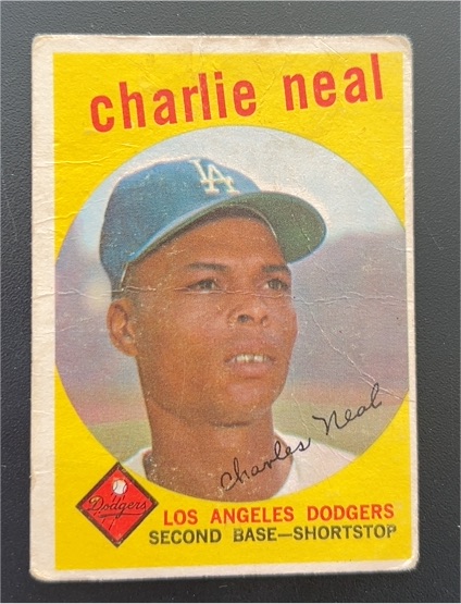 1959 Topps #427 Charlie Neal — front
