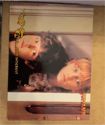 1995 SkyBox Jumanji #20 Fear ... and Interest — front