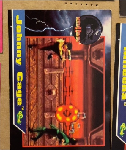 1994 Classic Mortal Kombat #45 Johnny Cage Sonya Blade — front