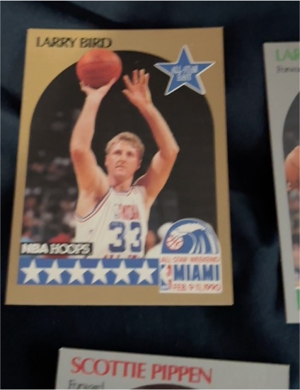 1990 NBA Hoops #2 Larry Bird All-Star Weekend Miami — front