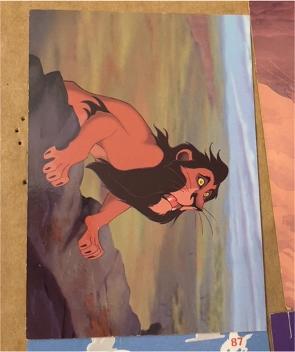 1994 SkyBox The Lion King #87 Scar — front
