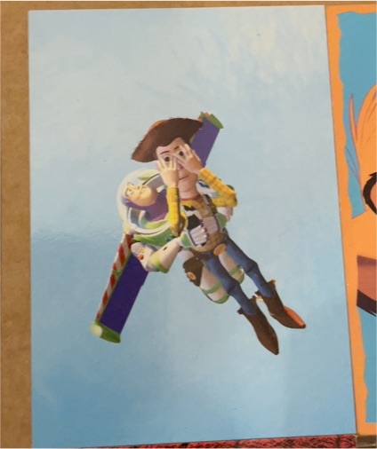1995 Skybox Toy Story #29 Woody & Buzz Lightyear — front