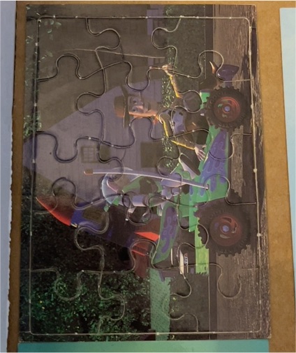 1995 SkyBox Toy Story #57 Woody & Buzz Puzzle Card — front