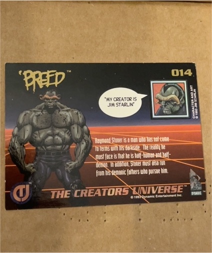 1993 The Creators Universe #014 Breed — front