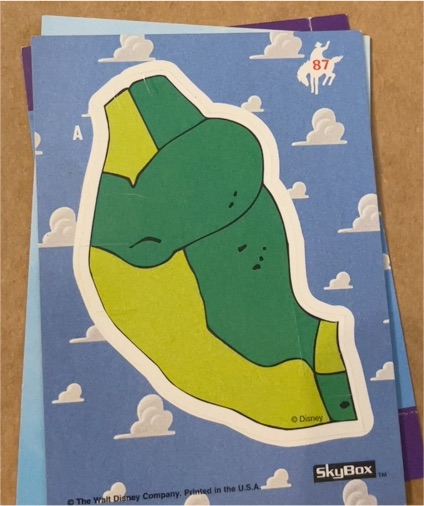 1995 SkyBox Toy Story #87 Rex — front