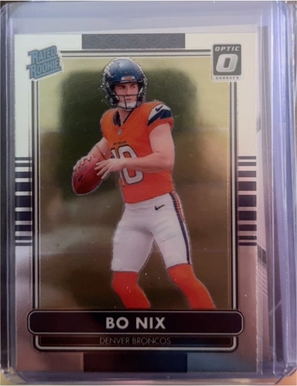 2024 Donruss Optic #6 Bo Nix Denver Broncos 2014 Retro Series Rated Rookie — front