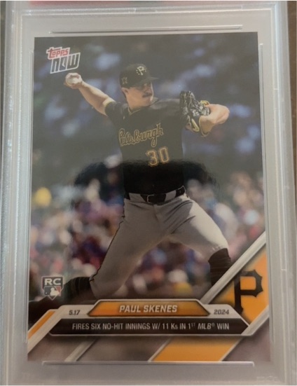 2024 Topps Now #201 Paul Skenes — front