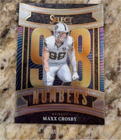 2025 Panini Select #11 Maxx Crosby Select Numbers — front
