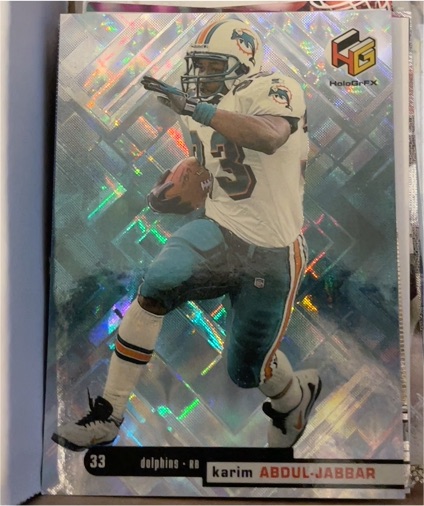 1999 Upper Deck HoloGrFX #30 Karim Abdul-Jabbar — front