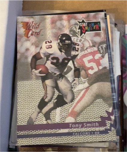 1992 Wild Card #SS-45 Tony Smith Stat Smashers — front