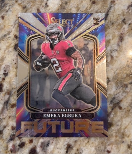2025 Panini Select #24 Emeka Egbuka Future Insert Rookie Buccaneers — front